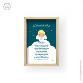 Carte prière du soir à mon ange gardien garçon - Images et cartes religieuses papeterie religieuse Godsavetheking
