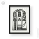Cadre religieux avec les Rois mages en papier découpé - 21 x 29,7 cm - Cadres religieux objets religieux God save the king