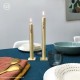 2 Bougeoirs dorés mat Pax et Amor (Paix et amour) - Bougies neuvaine ou veilleuse objets religieux God save the king