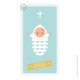Signet de Baptême vert fille avec la baptisée - Images et signets de Baptême Godsavetheking