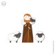 Crèche magnet berger et ses moutons - Crèches de Noël God save the king