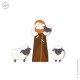 Crèche magnet berger et ses moutons - Crèches de Noël Godsavetheking