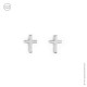 Boucles d'oreilles mini croix plaqué argent - Boucles d'oreilles Godsavetheking