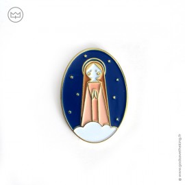 Pin's Sainte Vierge Marie - God save the king Pin's et écusson religieux
