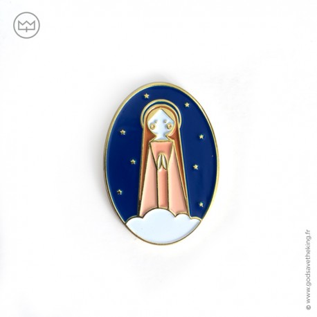 Pin's Sainte Vierge Marie - Pin's et écusson religieux Godsavetheking