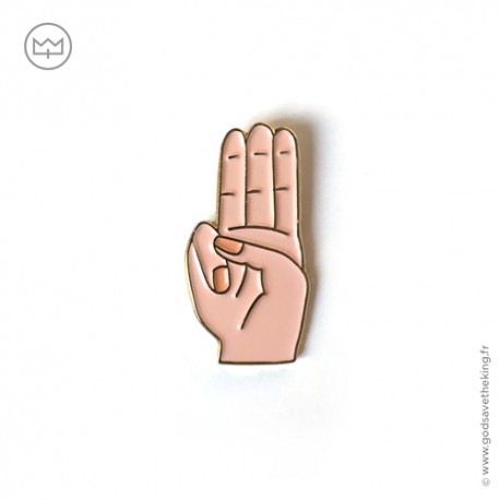 Pin's souvenir de ma promesse scoute - Scoutisme Godsavetheking
