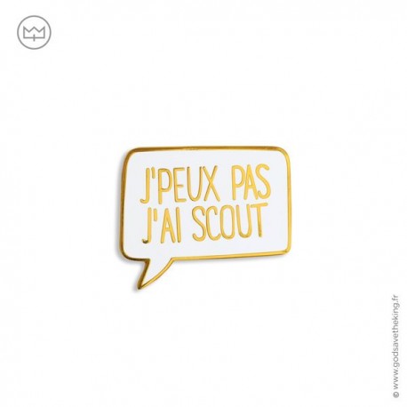 Pin's j'peux pas j'ai scout - Scoutisme God save the king