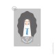 Carte Notre-Dame de Lourdes "Je suis l'Immaculée conception" - Images saints patrons papeterie religieuse Godsavetheking