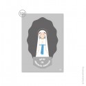 Carte Notre-Dame de Lourdes "Je suis l'Immaculée conception" - 10,5 x 14,8 cm