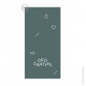 Signet religieux Deo Gratias - Vert pin