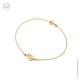 Bracelet chaîne avec médaille Vierge Marie en plaqué or - Bracelets religieux femme Godsavetheking
