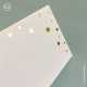 10 marque-places blancs avec étoiles dorées à personnaliser - Décoration de table Communion - Godsavetheking