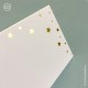 10 marque-places blancs avec étoiles dorées à personnaliser - Décoration de Communion Godsavetheking