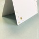 10 marque-places blancs avec étoiles dorées à personnaliser - Décoration de Communion Godsavetheking