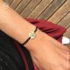 Bracelet médaille Vierge Marie à l'Enfant plaqué Or - Taille réglable - Bracelets religieux femme Godsavetheking