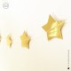 Guirlande avec étoiles dorées - 3,60 mètres - Décoration de Communion - God save the king