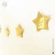Guirlande avec étoiles dorées - 3,60 mètres - Décoration de Communion Godsavetheking