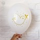 Ballons blanc avec l'Esprit-Saint doré - 30 cm - lot de 5 - Décoration de Communion Godsavetheking