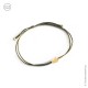 Bracelet double fil kaki avec croix plaqué or - Taille réglable - Bracelets religieux femme Godsavetheking