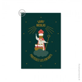 Carte Saint Nicolas protégez les enfants