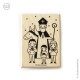 Tampon Saint Nicolas et les enfants sages - 5 x 7 cm - Tampons et encreurs papeterie religieuse God save the king