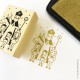 Tampon Saint Nicolas et les enfants sages - 5 x 7 cm - Tampons et encreurs papeterie religieuse Godsavetheking