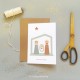 Carte de voeux double Joyeux Noël + enveloppe kraft 10,5 x 14,8 cm - Images et cartes religieuses papeterie religieuse Godsav...