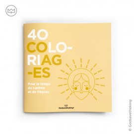 Cahier 40 coloriages pour le temps du Carême et de Pâques - Livres, coloriages et Activités papeterie religieuse Godsavetheking