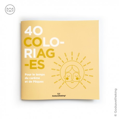 Cahier 40 coloriages pour le temps du Carême et de Pâques - Livres, coloriages et Activités papeterie religieuse Godsavetheking