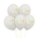Ballons blanc avec l'Esprit-Saint doré - 30 cm - lot de 5 - Décoration de Communion Godsavetheking