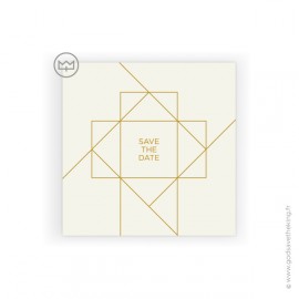 Carte invitation "Save the date" - 12x12 cm - Images et cartes religieuses papeterie religieuse Godsavetheking