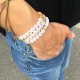 Bracelet femme vert sapin lettres UNIS - Bracelets religieux femme Godsavetheking