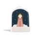 Grande Boule à Neige Vierge Marie - Paillettes Dorées | Fabrication Artisanale et made in France - Boules à neige objets reli...