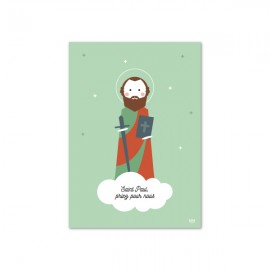 Carte Saint Paul, Apôtre - Images saints patrons papeterie religieuse Godsavetheking