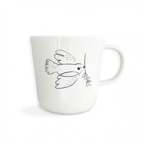 Mug porcelaine Colombe de la Paix - Porcelaine objets religieux God save the king