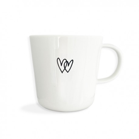 Mug porcelaine avec deux Cœurs - Porcelaine objets religieux God save the king