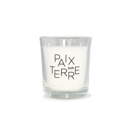 Bougie en verre "Paix sur terre"