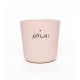 Timbale artisanale rose poudrée en porcelaine mate "Alléluia" - Porcelaine objets religieux God save the king