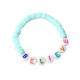 Bracelet enfant bleu pastel lettres BELIEVE - Tous nos produits - Godsavetheking