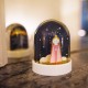Grande Boule à Neige Vierge Marie - Paillettes Dorées | Fabrication Artisanale et made in France - Boules à neige objets reli...