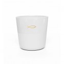 Timbale gris perle en porcelaine demi-emaillée Ichthus