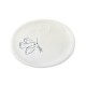 Coupelle ovale blanche en porcelaine emaillée Esprit-Saint - Cadeaux de Communion fille et garçon - Godsavetheking