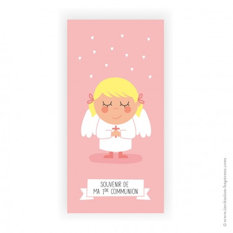 Signet de Communion avec la Communiante fille - Images et signets de Communion Godsavetheking