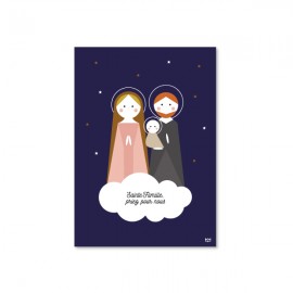 Carte Sainte Famille - Images et cartes religieuses papeterie religieuse Godsavetheking