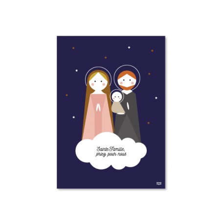 Carte Sainte Famille - Images et cartes religieuses papeterie religieuse Godsavetheking