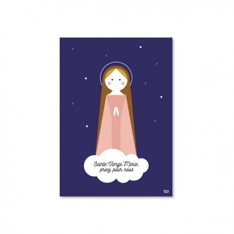 Carte Sainte Vierge Marie - Images et cartes religieuses papeterie religieuse Godsavetheking