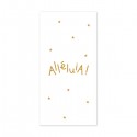 Signet religieux Alléluia et ses étoiles dorées – 6 x 12cm