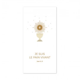 Signet de Communion avec ostensoir et ciboire – 6 x 12 cm - God save the king Signets religieux