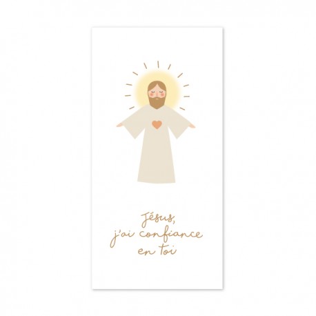 Signet religieux Jésus, j'ai confiance en toi - Signets religieux papeterie religieuse Godsavetheking
