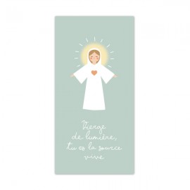 Signet religieux Vierge de Lumière, tu es la source vive - Signets religieux papeterie religieuse Godsavetheking